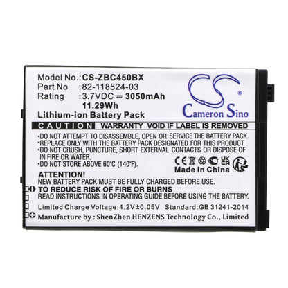 Replacement Battery for Zebra MC45 – Barcode Scanner – 3050mAh / 3.7V