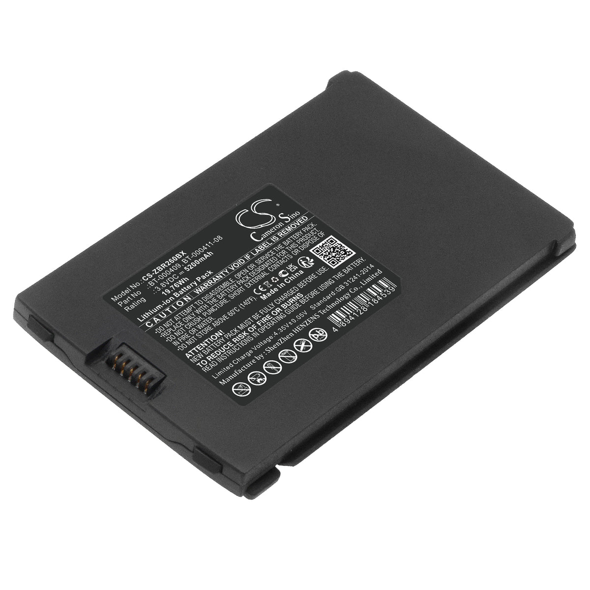 Replacement Battery for Zebra TC21 – Barcode Scanner – 5200mAh / 3.8V