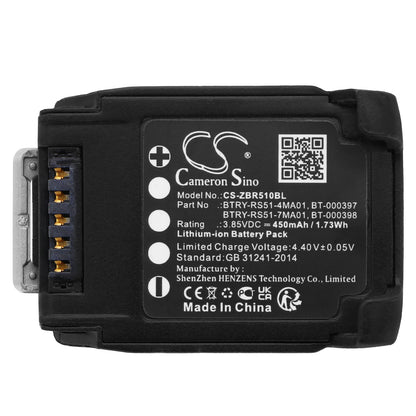 Replacement Battery for Zebra RS51 – Barcode Scanner – 450mAh / 3.85V