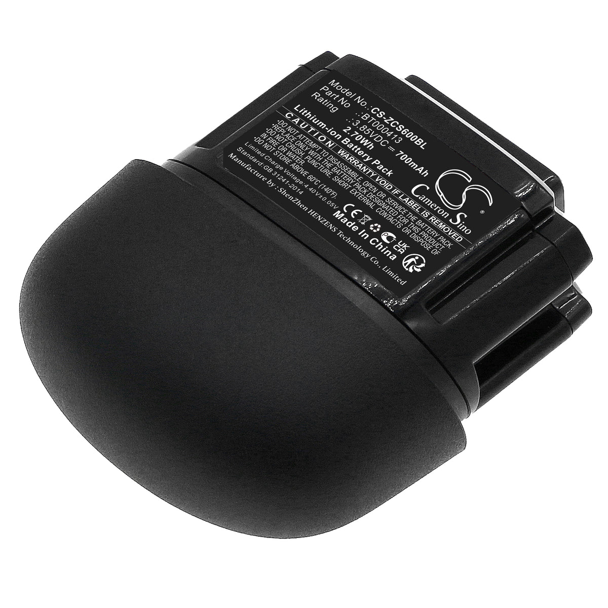 Replacement Battery for Zebra CS60 – Barcode Scanner – 700mAh / 3.85V