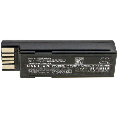 Replacement Battery for Zebra DS3600 – Barcode Scanner – 3400mAh / 3.7V - image 3