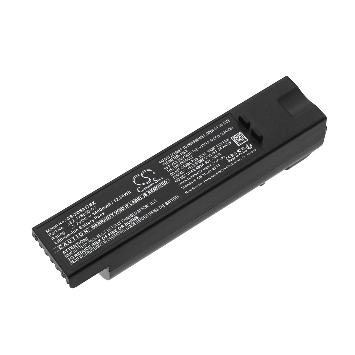 Replacement Battery for Zebra DS8100 – Barcode Scanner – 3400mAh / 3.7V