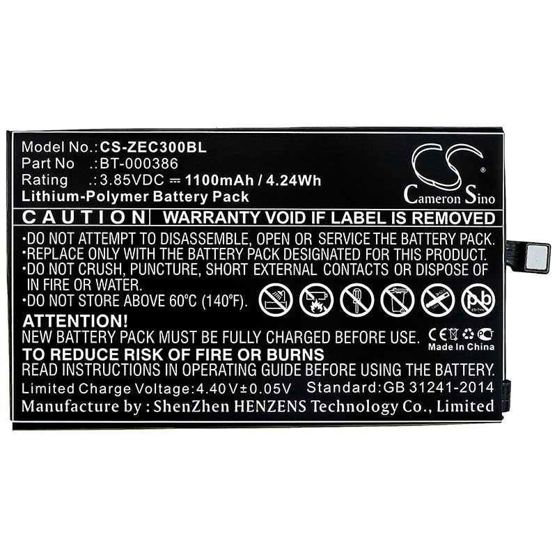 Replacement Battery for Zebra EC30 – Barcode Scanner – 1100mAh / 3.85V - image 3