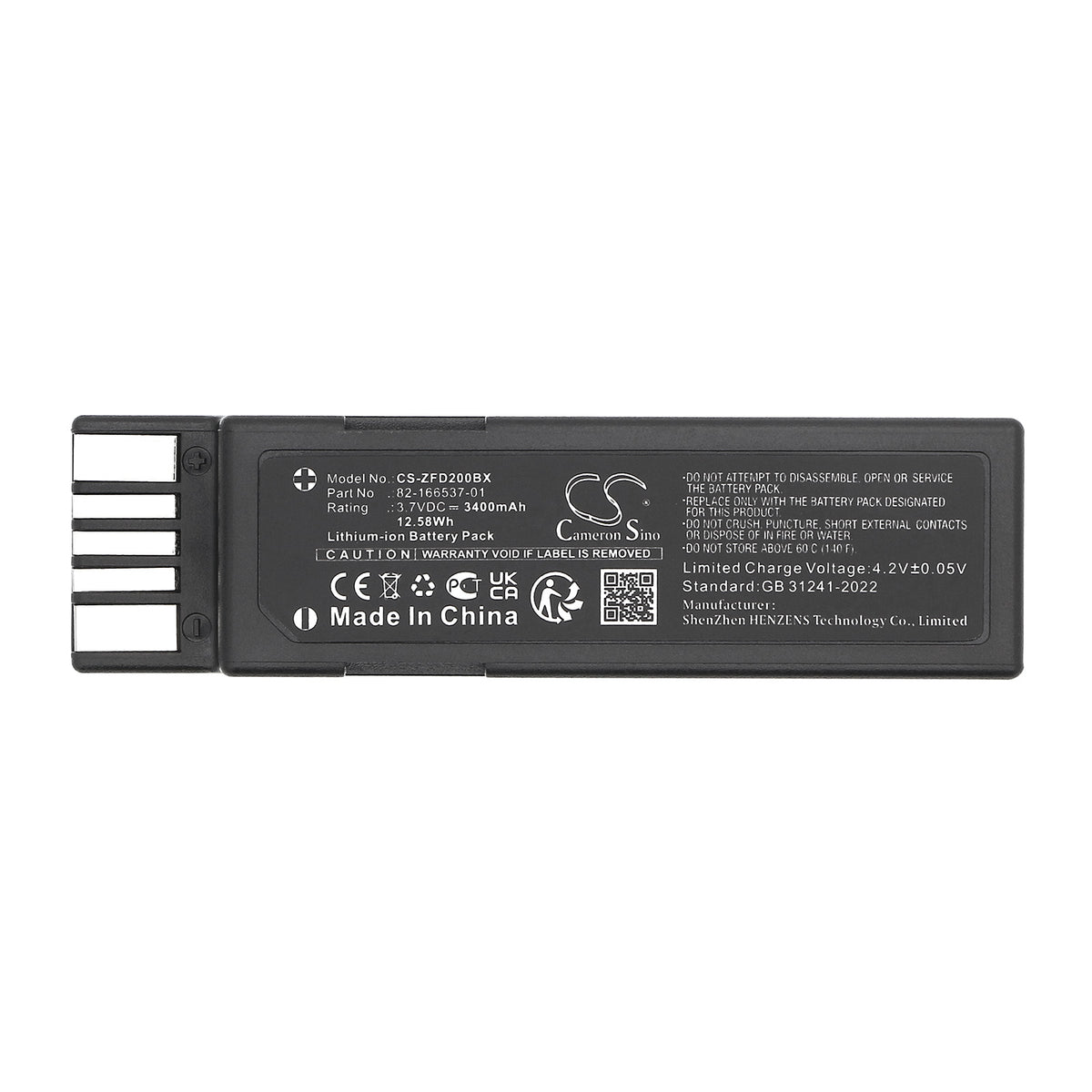 Replacement Battery for Zebra RFD2000 – Barcode Scanner – 3400mAh / 3.7V