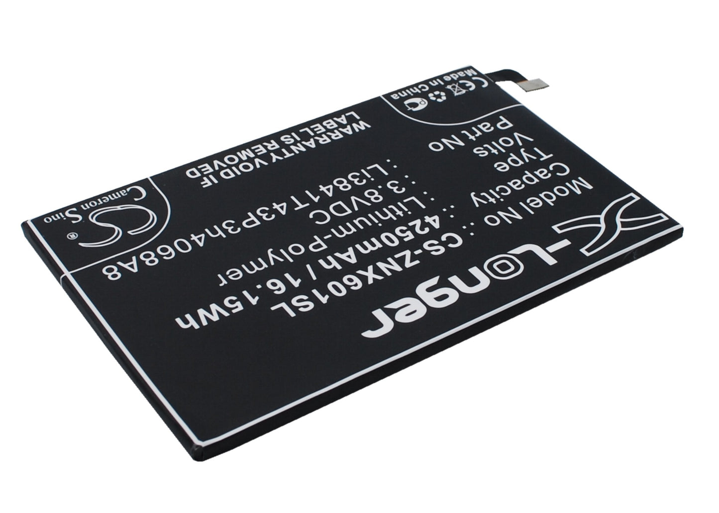 Replacement Battery for ZTE Nubia X6 – Mobile, SmartPhone – 4250mAh / 3.8V - image 3