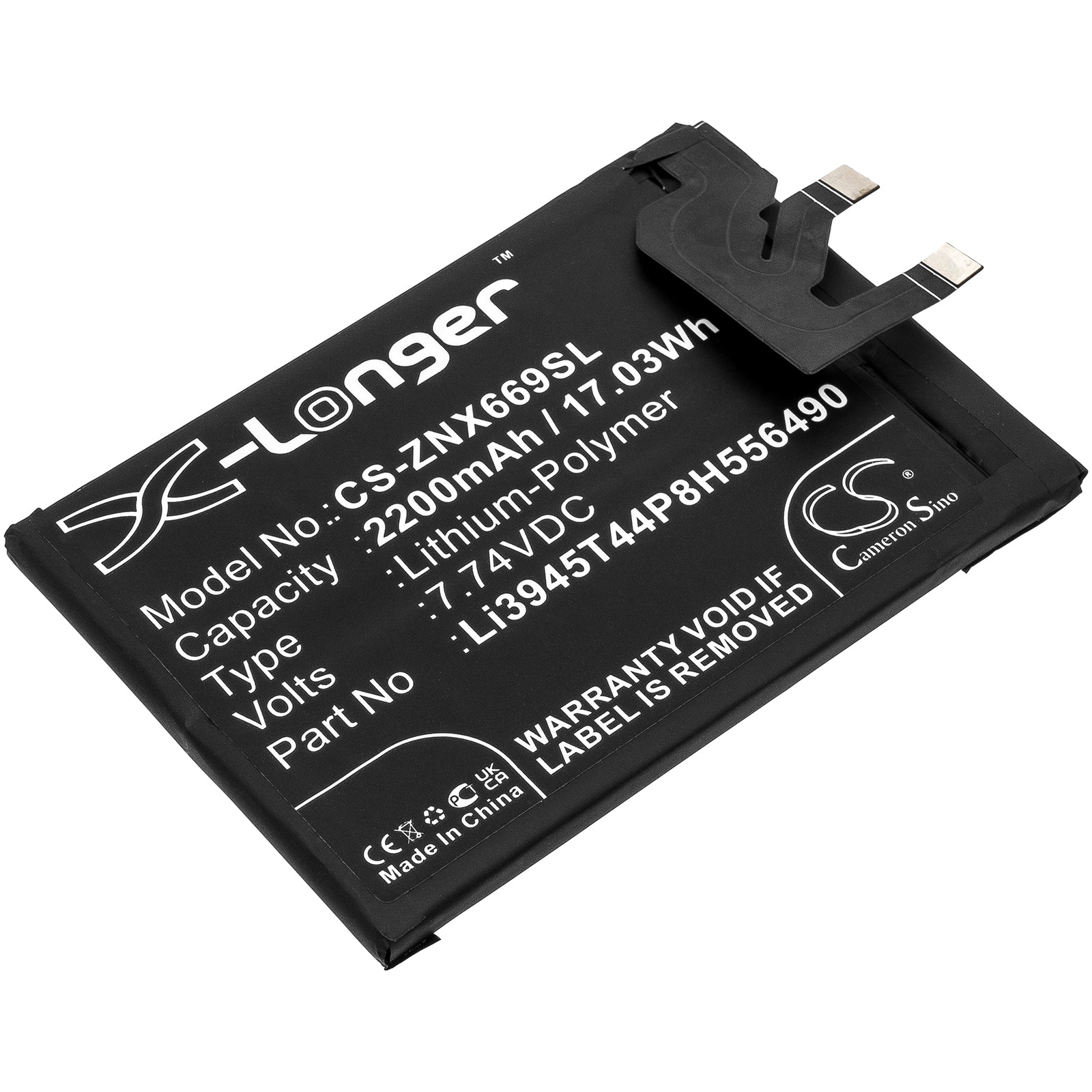 Replacement Battery for ZTE Nubia Red Magic 6 Pro – Mobile, SmartPhone – 2200mAh / 7.74V - image 1