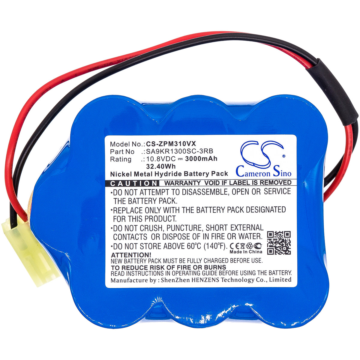 Replacement Battery for ZEPTER LMG-310 – Vacuum – 3000mAh / 10.8V