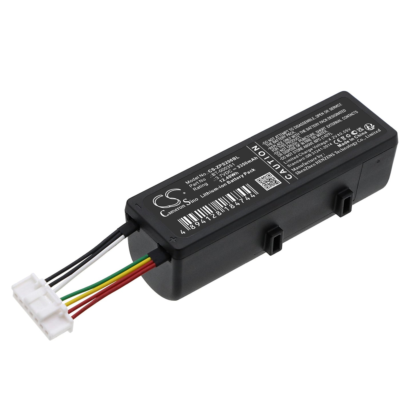 Replacement Battery for Zebra  PS20 – Barcode Scanner – 3350mAh / 12.40Wh / 3.7V