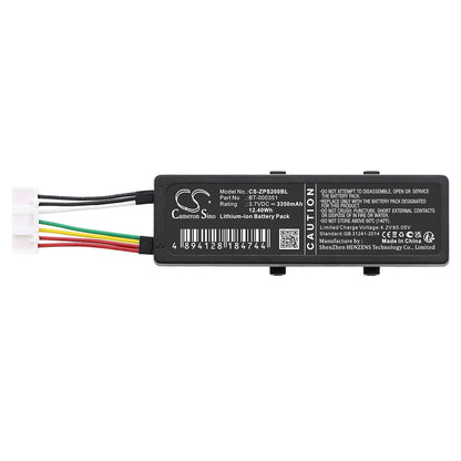 Replacement Battery for Zebra  PS20 – Barcode Scanner – 3350mAh / 12.40Wh / 3.7V