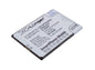 Replacement Battery for ZOPO S5580 – Mobile, SmartPhone – 2500mAh / 3.8V - image 1