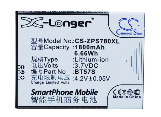 Replacement Battery for ZOPO ZP780 – Mobile, SmartPhone – 1800mAh / 3.7V - image 1