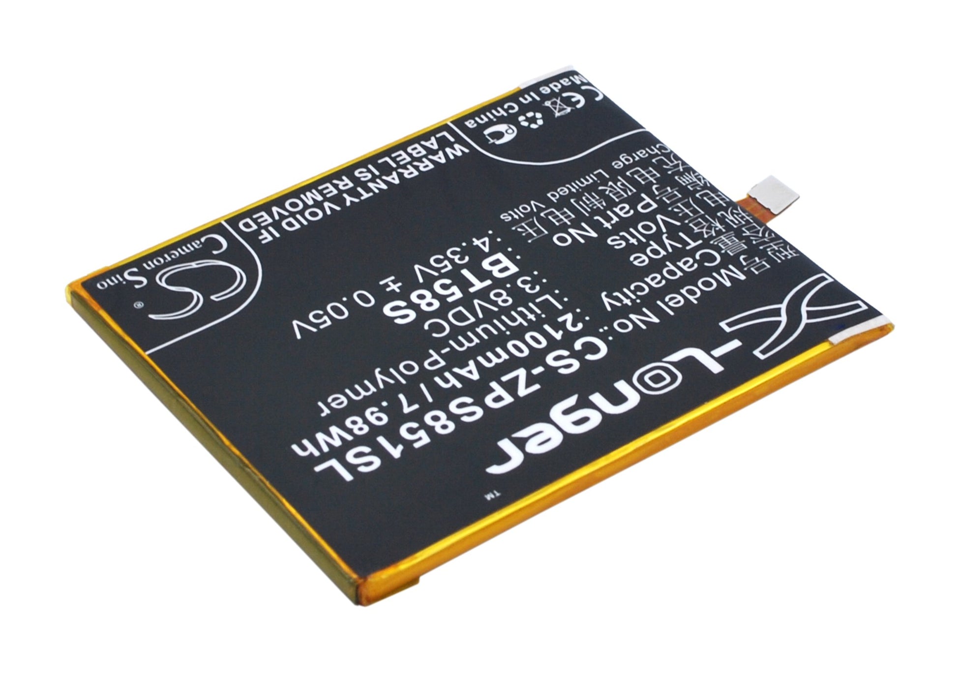 Replacement Battery for ZOPO ZP1000 – Mobile, SmartPhone – 2100mAh / 3.8V - image 2