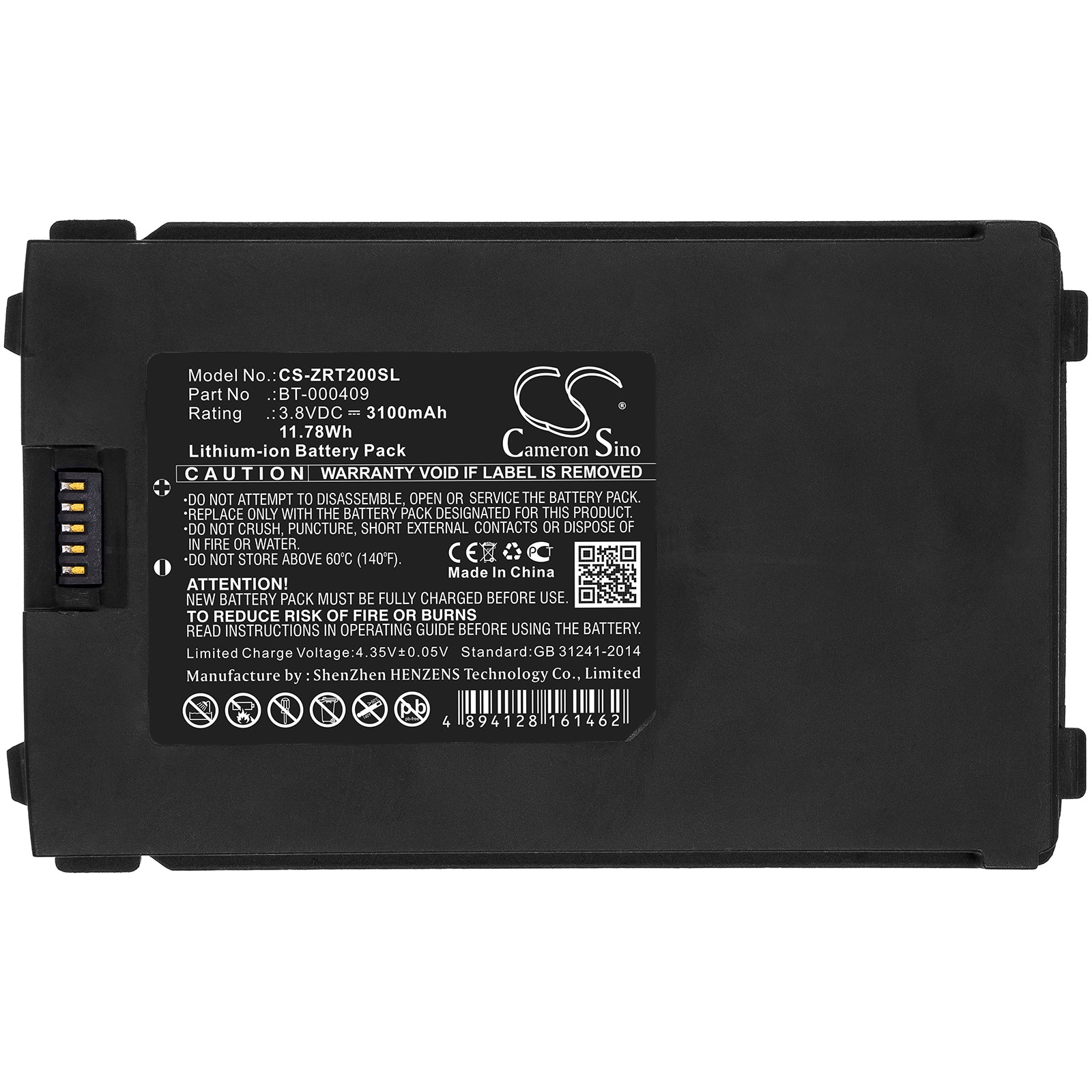 Replacement Battery for Zebra TC2x – Barcode Scanner – 3100mAh / 3.8V - image 3