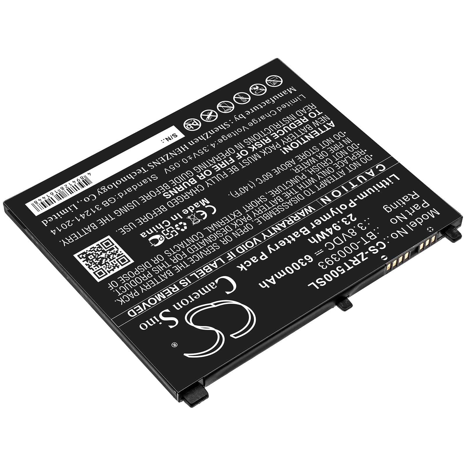 Replacement Battery for Zebra ET50 – Tablet – 6300mAh / 3.8V - image 2