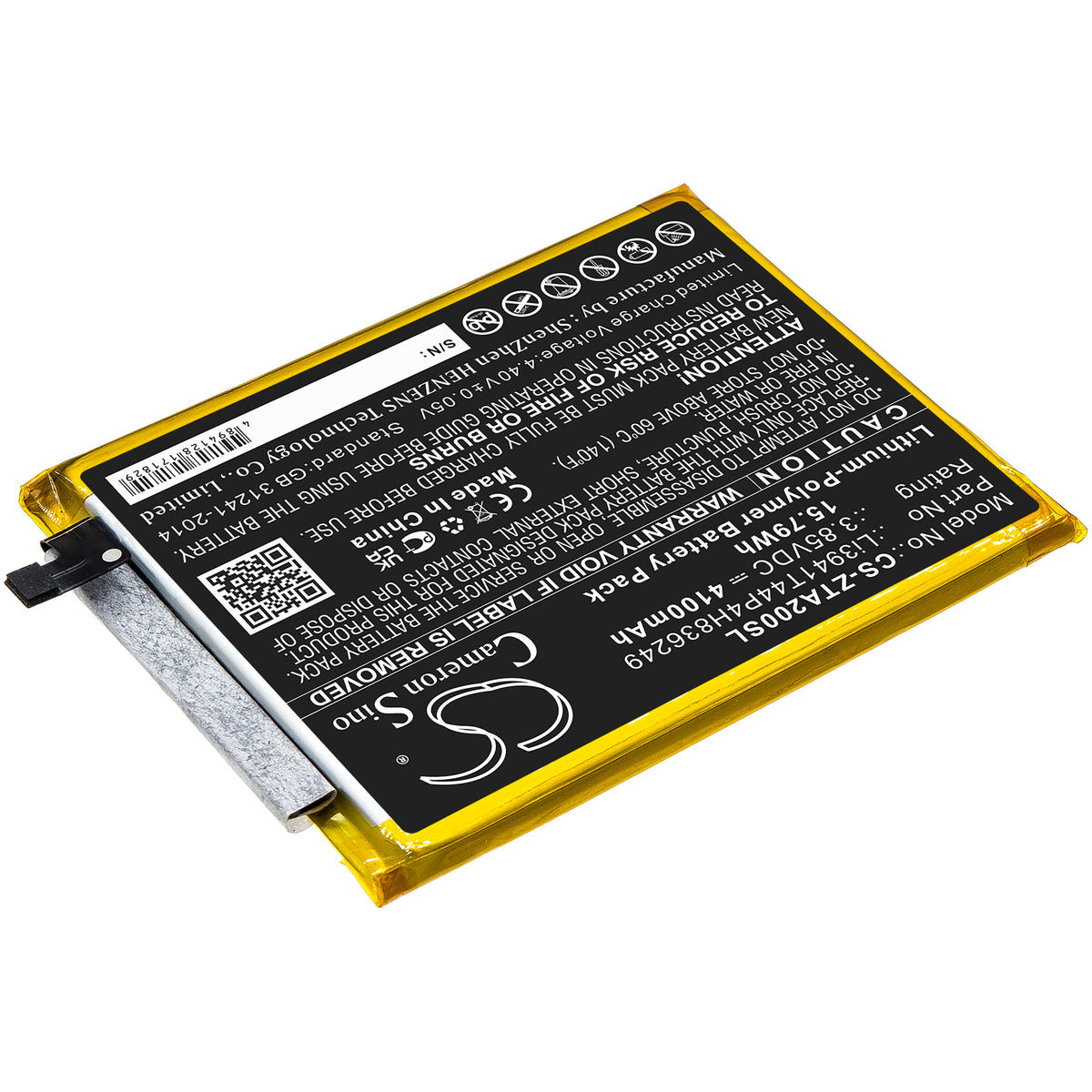Replacement Battery for ZTE Axon 20 5G – Mobile, SmartPhone – 4100mAh / 3.85V