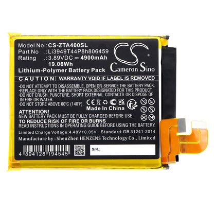 Replacement Battery for ZTE Axon 40 Ultra – Mobile, SmartPhone – 4900mAh / 3.89V