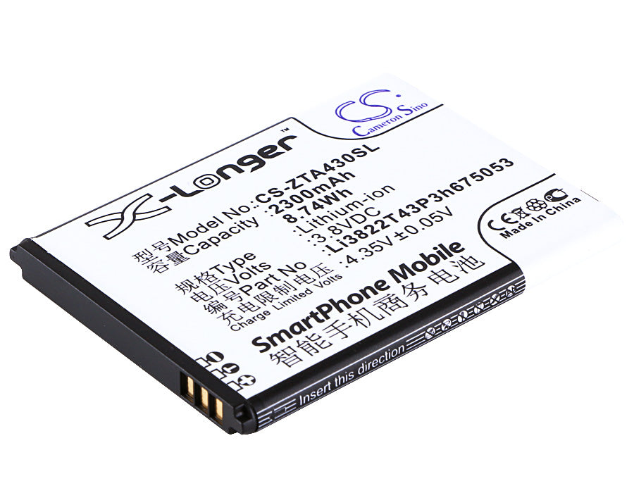 Replacement Battery for Telstra | Beeline | ZTE 4GX Buzz – Mobile, SmartPhone – 2300mAh / 3.8V - image 1