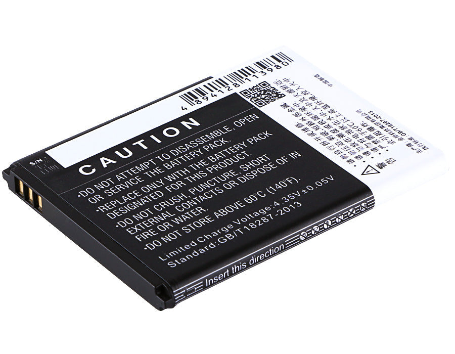 Replacement Battery for ZTE  4G Smart – Mobile, SmartPhone – 2300mAh / 8.74Wh / 3.8V
