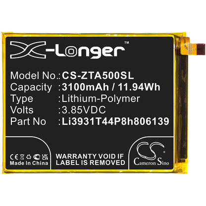 Replacement Battery for ZTE Blade A5 2020 – Mobile, SmartPhone – 3100mAh / 3.85V