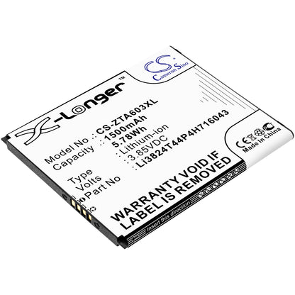 Replacement Battery for ZTE Blade A520 – Mobile, SmartPhone – 1500mAh / 3.85V - image 1