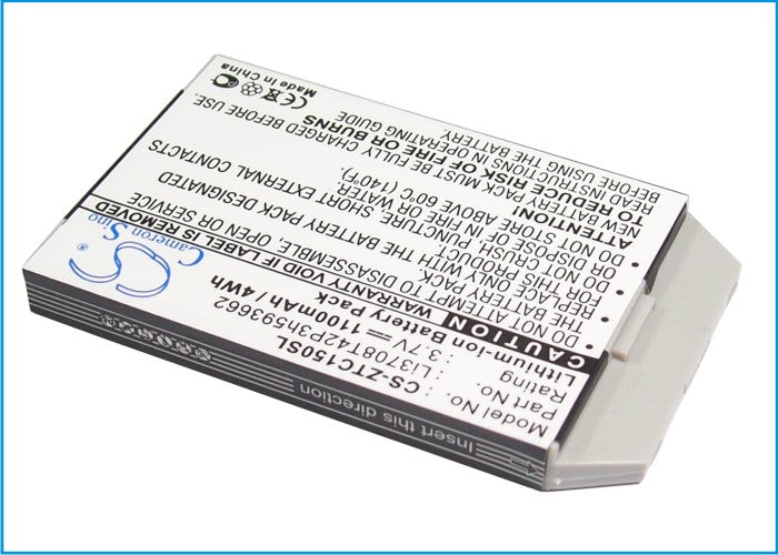 Replacement Battery for ZTE  C150 – Mobile, SmartPhone – 1100mAh / 3.7V