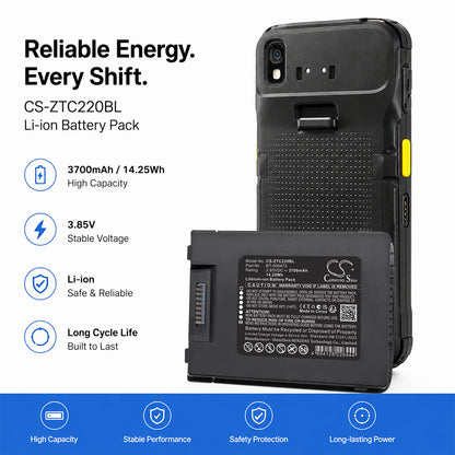 Replacement Battery for Zebra TC22 – Barcode Scanner – 3700mAh / 3.85V