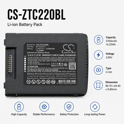 Replacement Battery for Zebra TC22 – Barcode Scanner – 3700mAh / 3.85V