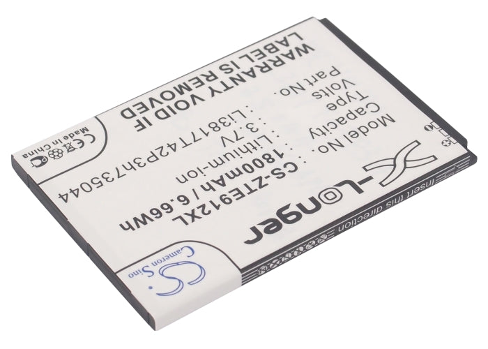 Replacement Battery for AT&T  Compel – Mobile, SmartPhone – 1800mAh / 6.66Wh / 3.7V
