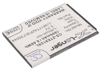Replacement Battery for AT&T  Compel – Mobile, SmartPhone – 1800mAh / 6.66Wh / 3.7V