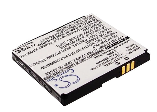 Replacement Battery for ZTE  A833 – Mobile, SmartPhone – 830mAh / 3.07Wh / 3.7V