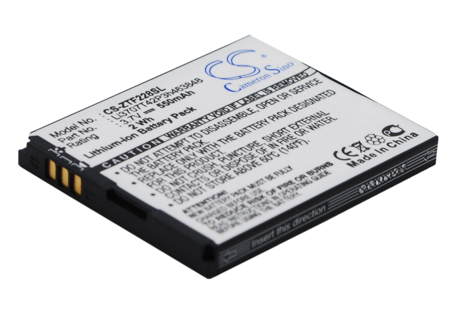 Replacement Battery for Benq  228 – Mobile, SmartPhone – 550mAh / 3.7V