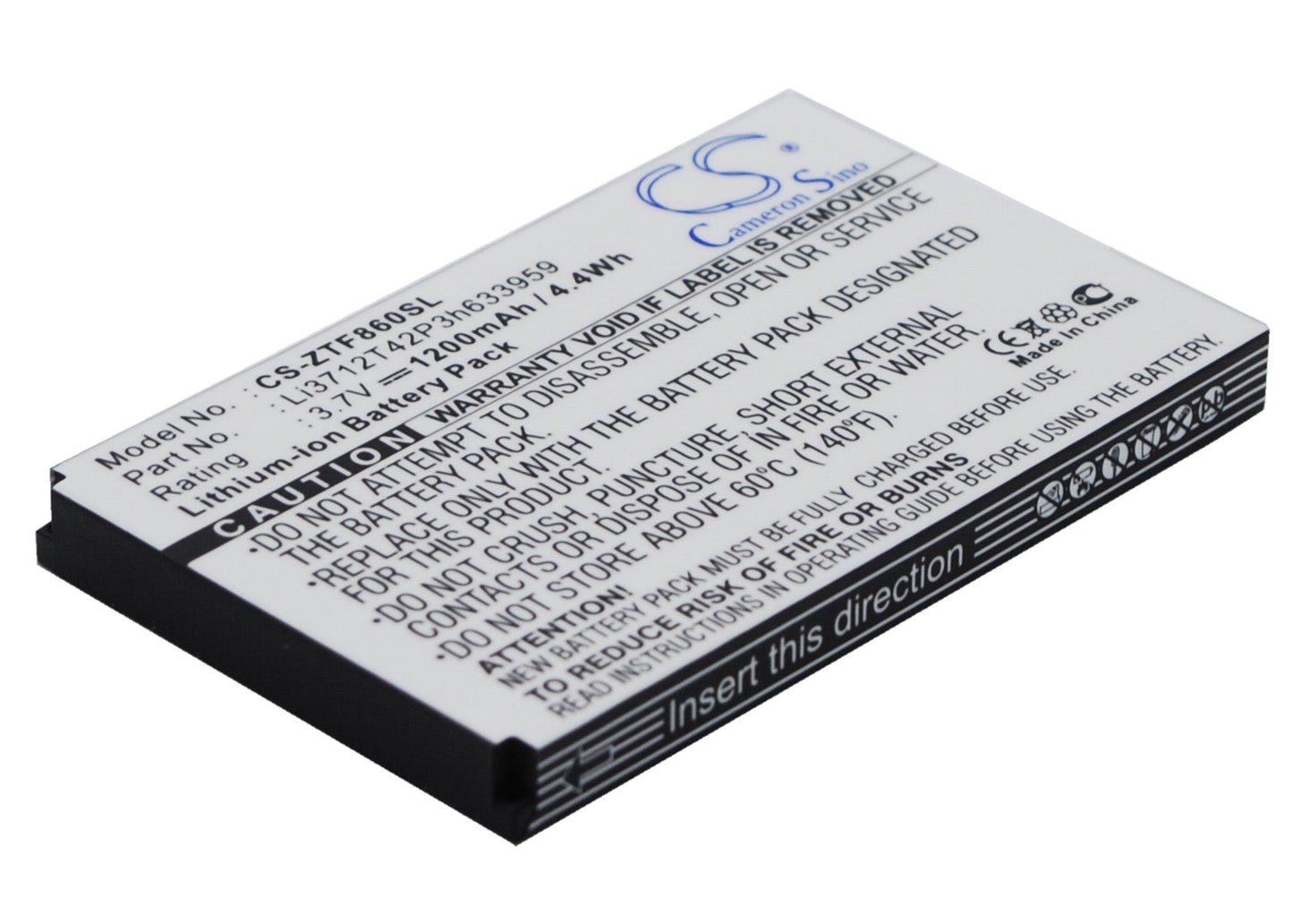 Replacement Battery for Telstra  E700 F860 F868 F866 – Mobile, SmartPhone – 1200mAh / 3.7V