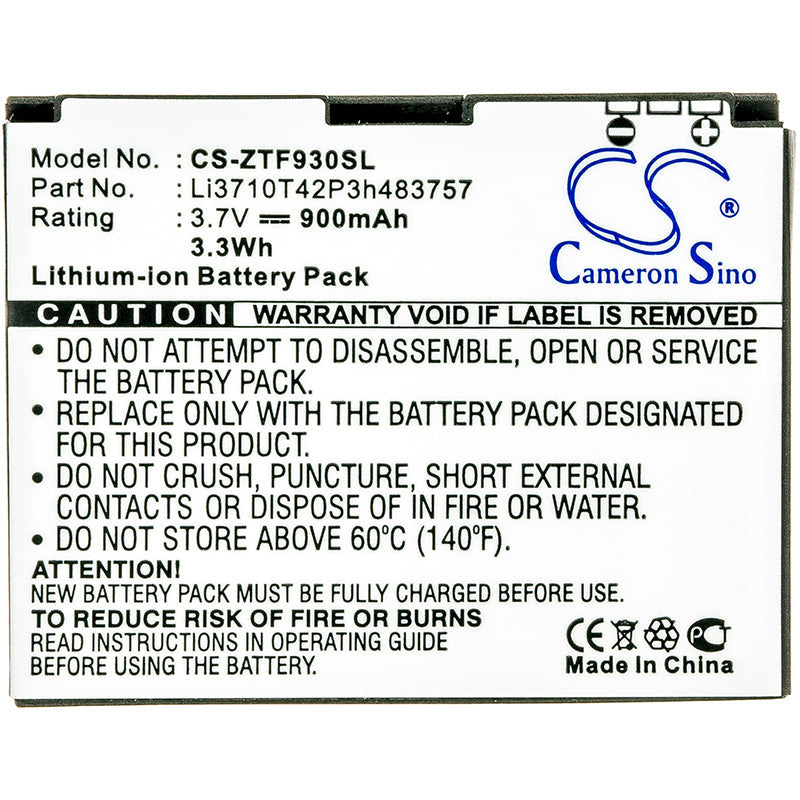 Replacement Battery for T-Mobile  Aspect – Mobile, SmartPhone – 900mAh / 3.33Wh / 3.7V