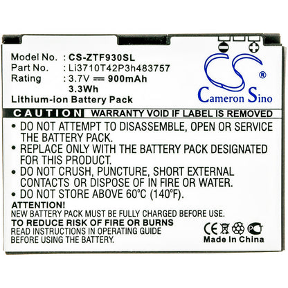 Replacement Battery for AT&T  Z431 – Mobile, SmartPhone – 900mAh / 3.33Wh / 3.7V