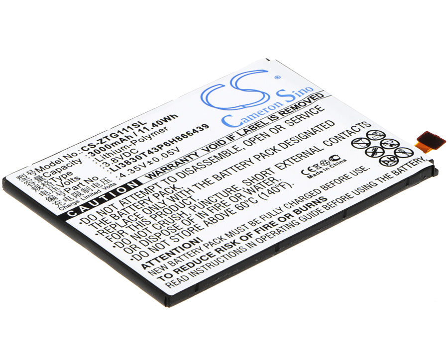 Replacement Battery for ZTE G111 – Mobile, SmartPhone – 3000mAh / 3.8V - image 1