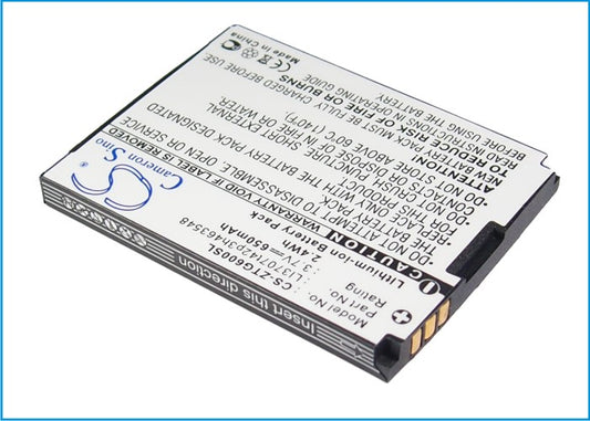 Replacement Battery for ZTE G6 – Mobile, SmartPhone – 650mAh / 3.7V - image 1