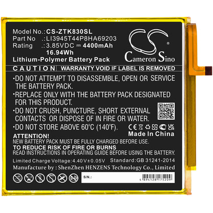 Replacement Battery for ZTE Grand X View 2 – Tablet – 4400mAh / 3.85V - image 3