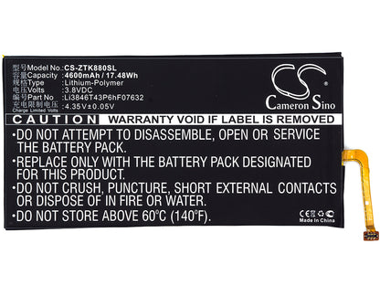 Replacement Battery for AT&T | ZTE Trek 2 HD – Tablet – 4600mAh / 3.8V - image 5