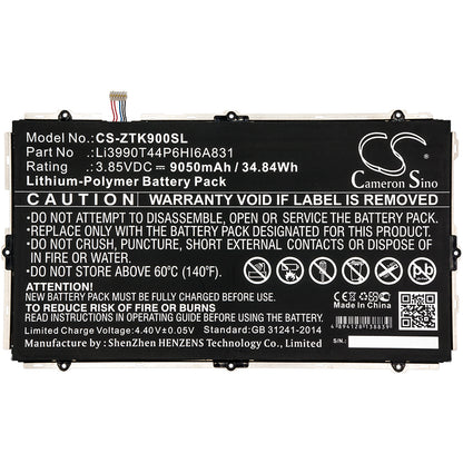 Replacement Battery for ZTE K90U – Tablet – 9050mAh / 3.85V - image 3