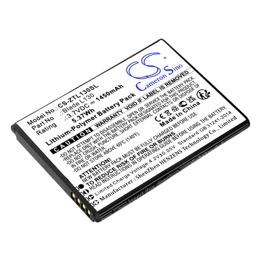 Replacement Battery for ZTE Blade L130 – Mobile, SmartPhone – 1450mAh / 3.7V - image 1