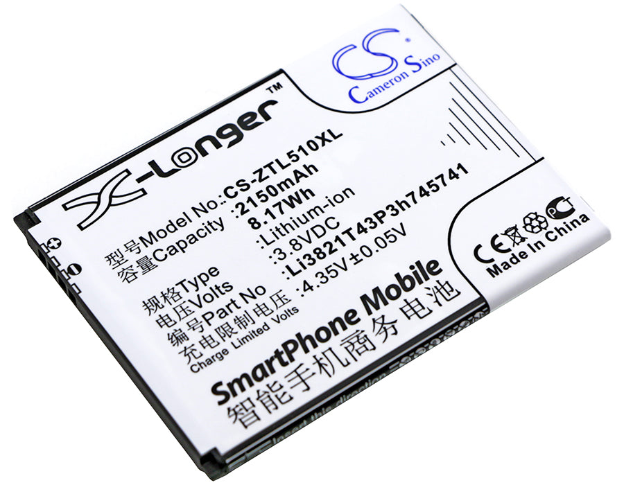 Replacement Battery for ZTE | NOS Blade L5 Plus – Mobile, SmartPhone – 2150mAh / 3.8V - image 1