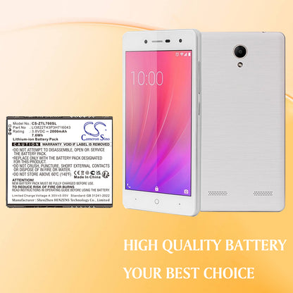 Replacement Battery for ZTE Blade A30 – Mobile, SmartPhone – 2000mAh / 3.8V