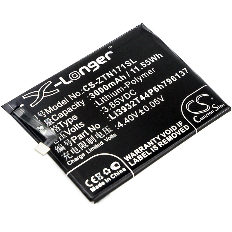 Replacement Battery for Nubia | ZTE Z17 Mini – Mobile, SmartPhone – 3000mAh / 3.85V - image 1
