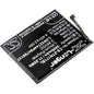 Replacement Battery for Nubia  NX569H – Mobile, SmartPhone – 3000mAh / 11.55Wh / 3.85V