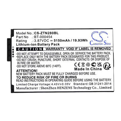 Replacement Battery for Zebra  TC15 – Barcode Scanner – 5150mAh / 19.93Wh / 3.87V