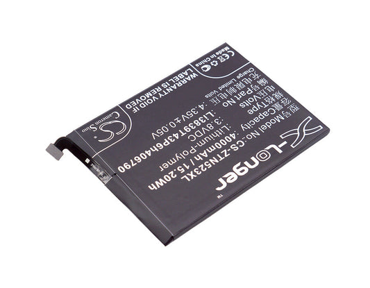 Replacement Battery for Nubia  NX523 – Mobile, SmartPhone – 4000mAh / 15.20Wh / 3.8V
