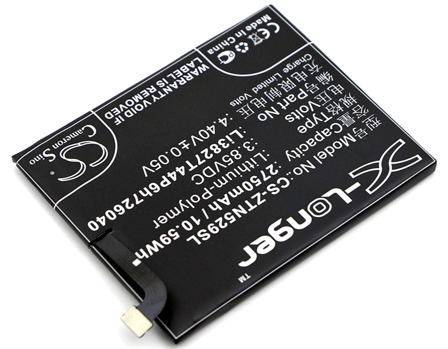 Replacement Battery for ZTE  Nubia Z11 mini – Mobile, SmartPhone – 2750mAh / 10.59Wh / 3.85V