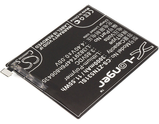 Replacement Battery for Nubia  NX531 – Mobile, SmartPhone – 3000mAh / 11.55Wh / 3.85V
