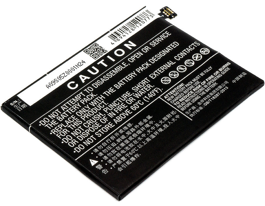 Replacement Battery for ZTE  Nubia M2 Lite – Mobile, SmartPhone – 3000mAh / 11.55Wh / 3.85V
