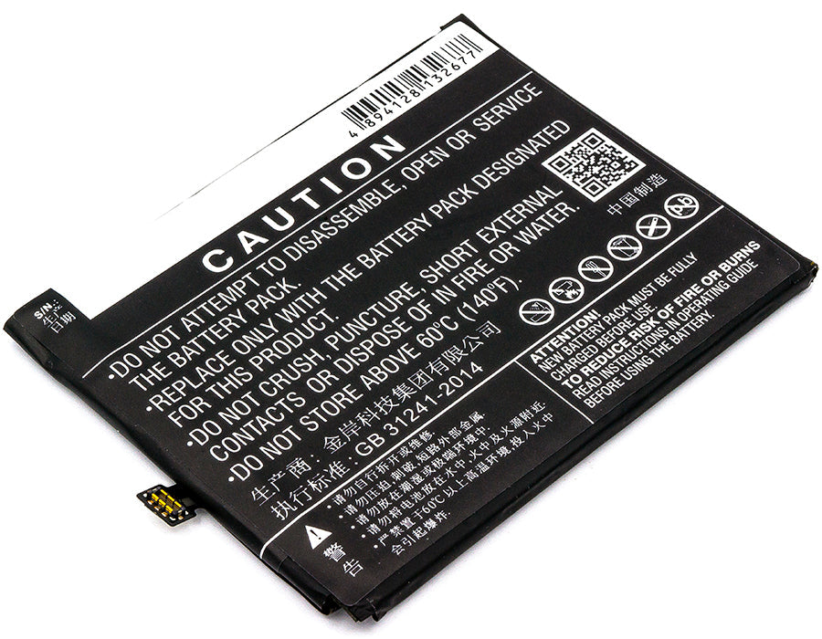 Replacement Battery for ZTE  Nubia N2 – Mobile, SmartPhone – 4900mAh / 18.87Wh / 3.85V